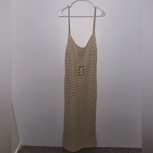 PRETTYLITTLETHING CROCHET COVER UP (SZ L)